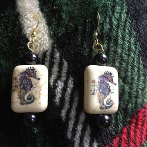 Seahorse earrings